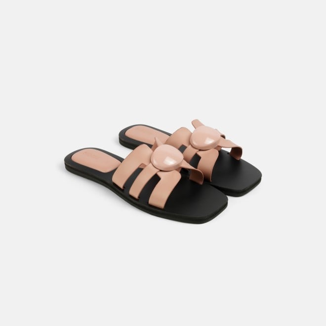 Mochi Women Peach Casual Slippers (SKU: 41-800375-80-36)