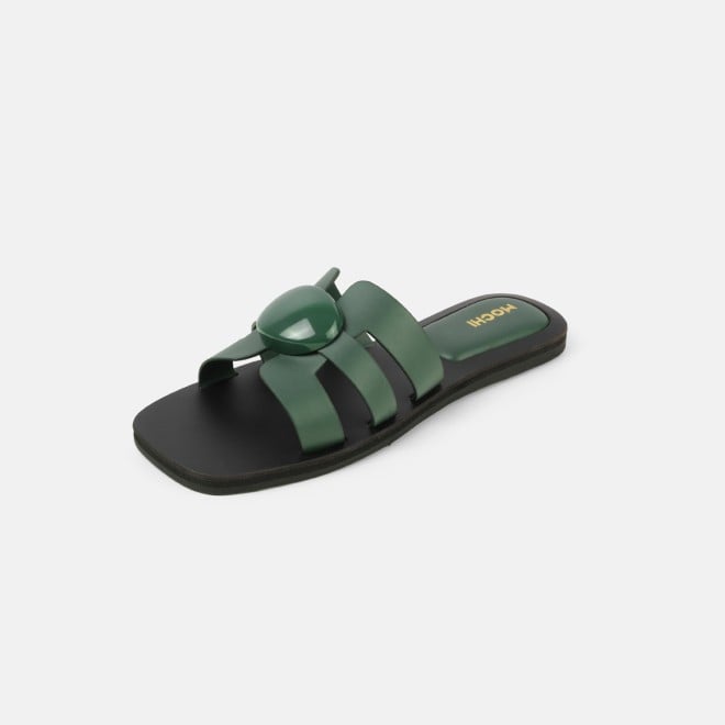 Mochi Women Green Casual Slippers (SKU: 41-800375-21-36)