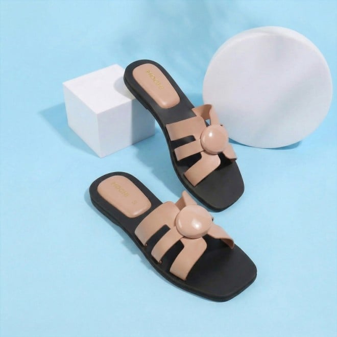 Mochi Women Peach Casual Slippers (SKU: 41-800375-80-36)