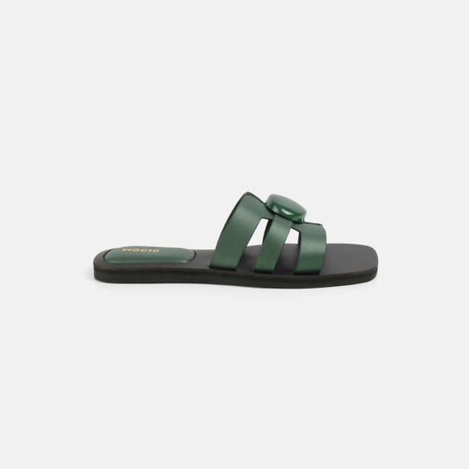 Mochi Women Green Casual Slippers (SKU: 41-800375-21-36)