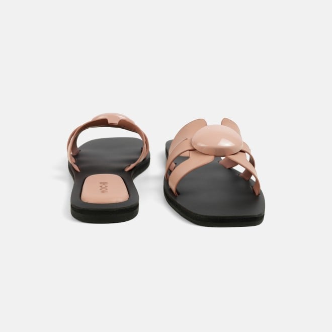 Mochi Women Peach Casual Slippers (SKU: 41-800375-80-36)