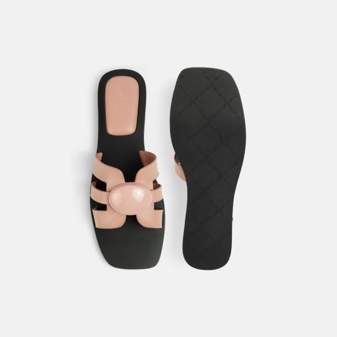 Mochi Women Peach Casual Slippers (SKU: 41-800375-80-36)