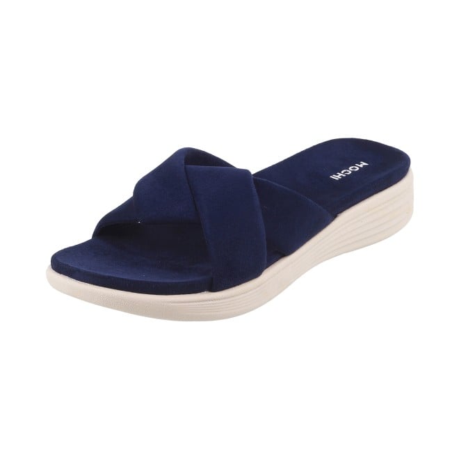 Mochi Women Blue-navy Casual Slippers (SKU: 41-900076-17-37)
