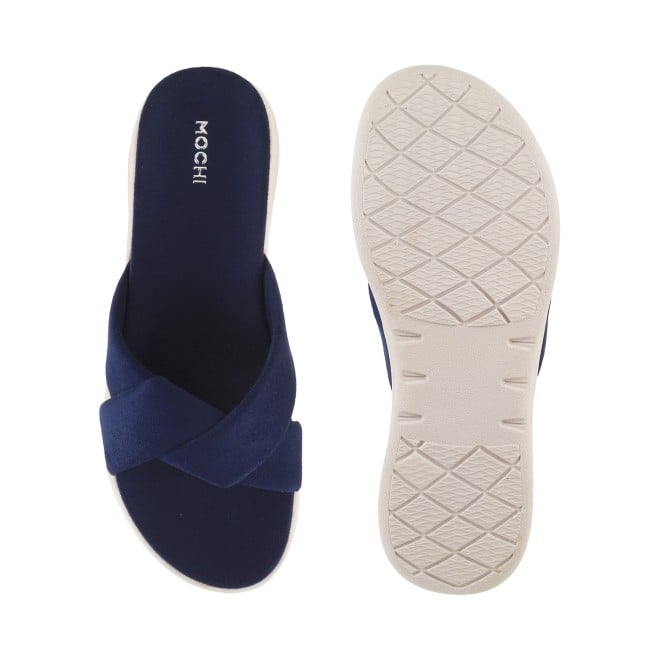 Mochi Women Blue-navy Casual Slippers (SKU: 41-900076-17-37)