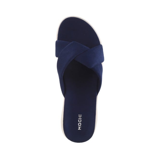Mochi Women Blue-navy Casual Slippers (SKU: 41-900076-17-37)