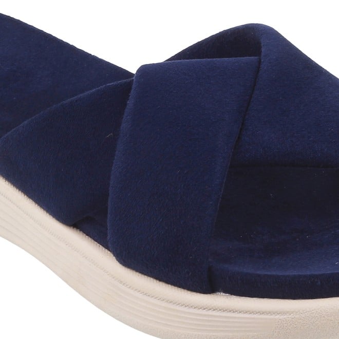 Mochi Women Blue-navy Casual Slippers (SKU: 41-900076-17-37)