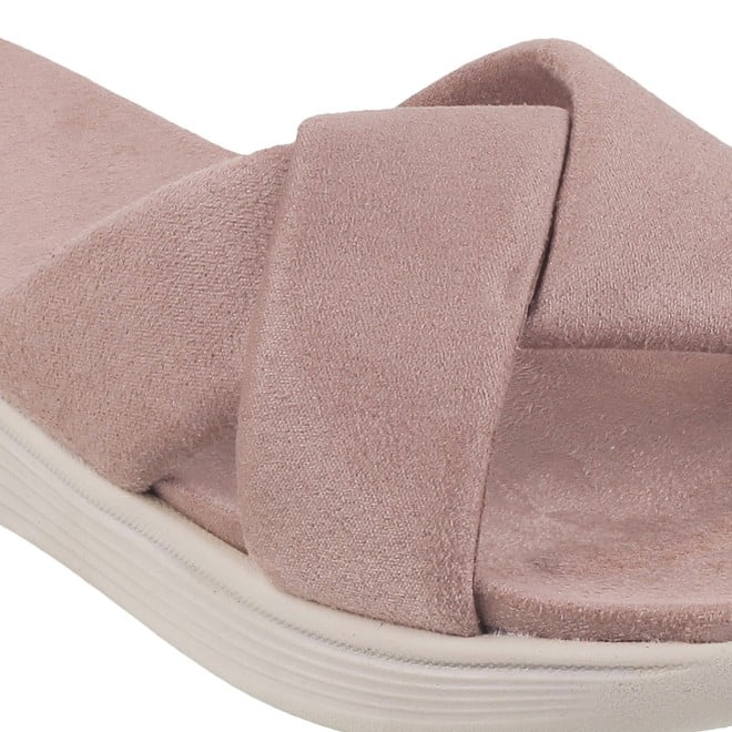 Mochi Women Beige Casual Slippers (SKU: 41-900076-20-38)