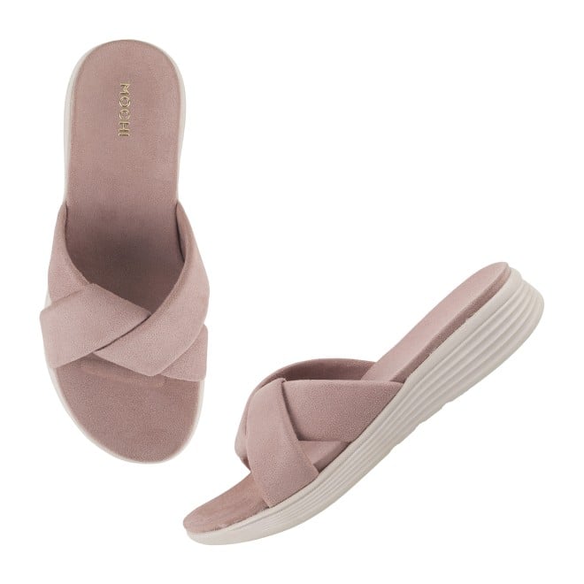 Mochi Women Beige Casual Slippers (SKU: 41-900076-20-38)