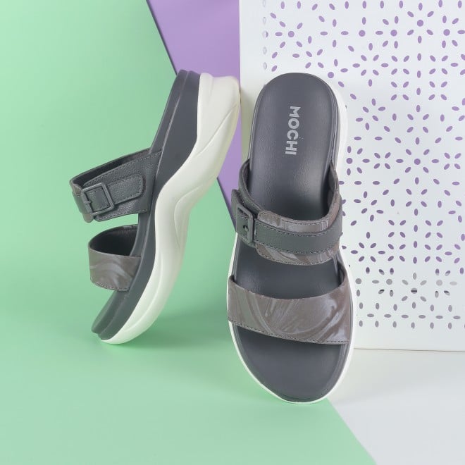 Mochi Women Grey Casual Slip Ons (SKU: 41-900326-14-36)