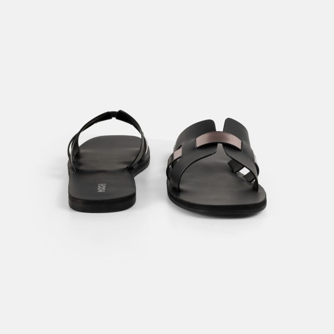 Mochi Women Black Casual Slip Ons (SKU: 41-9140-11-36)