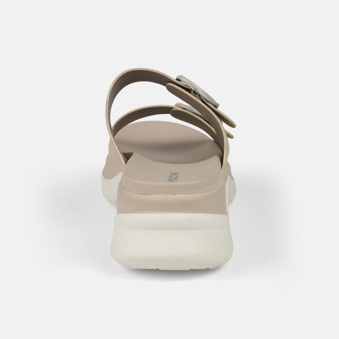 Mochi Women Beige Casual Slip Ons (SKU: 41-9199-20-37)