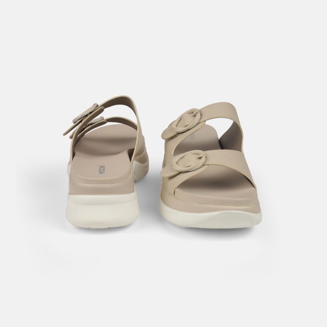 Mochi Women Beige Casual Slip Ons (SKU: 41-9199-20-37)