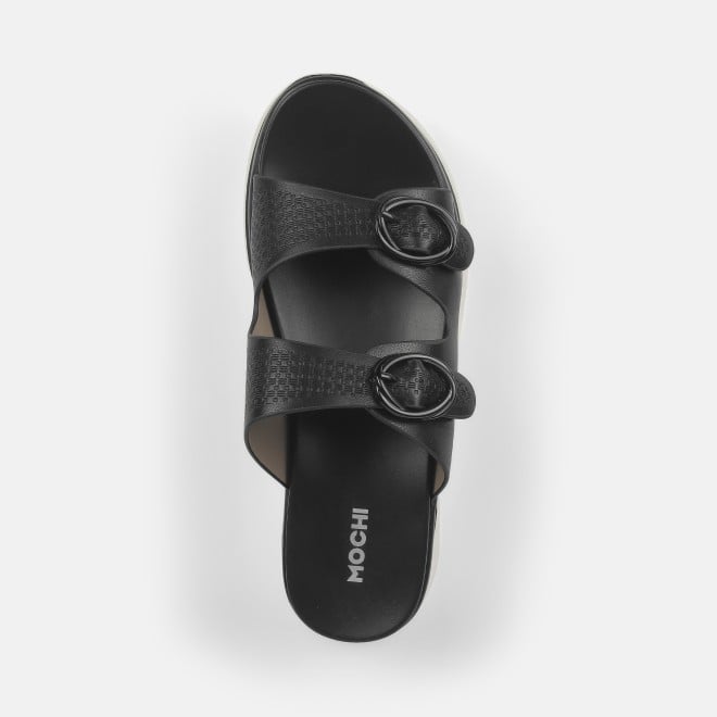 Mochi Women Black Casual Slip Ons (SKU: 41-9199-11-36)