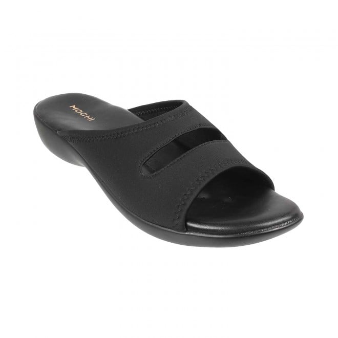 Mochi Women Black Fashion Sandals-6 UK/India (39 EU) (34-9086-11