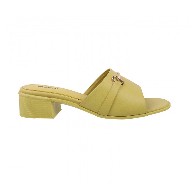 Mochi Women Yellow Casual Sandals (SKU: 41-93-33-36)