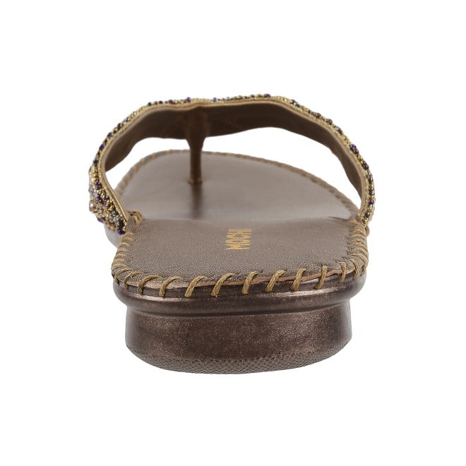 Mochi Women Antic-gold Casual Slippers (SKU: 44-1121L-28-42)