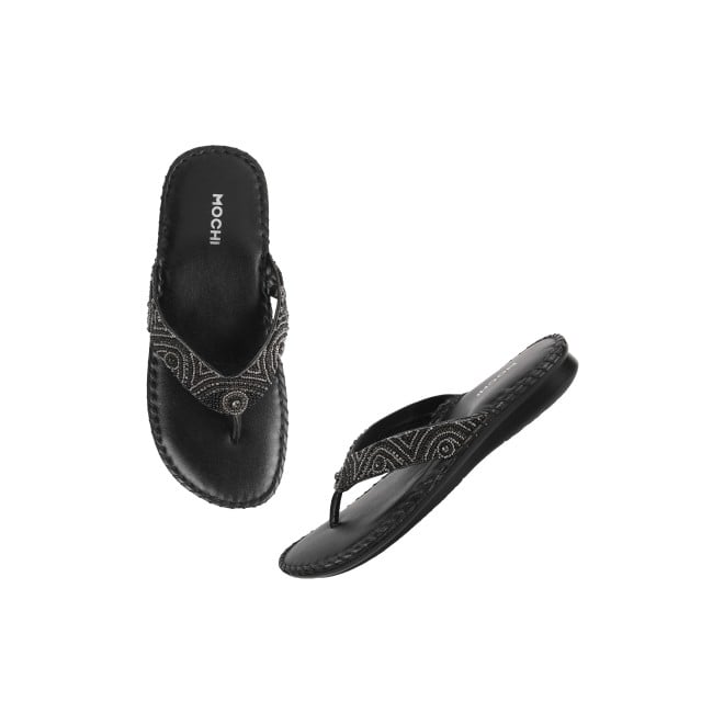 Mochi Women Black Casual Slippers (SKU: 44-1121L-11-42)