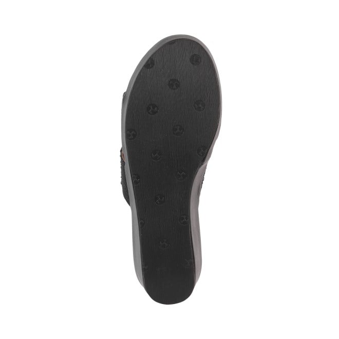 Mochi Women Black Casual Slip Ons (SKU: 44-127-11-36)