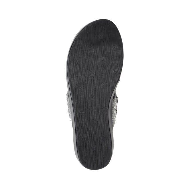 Mochi Women Black Casual Slippers & Flip Flops (SKU: 44-135-11-36)