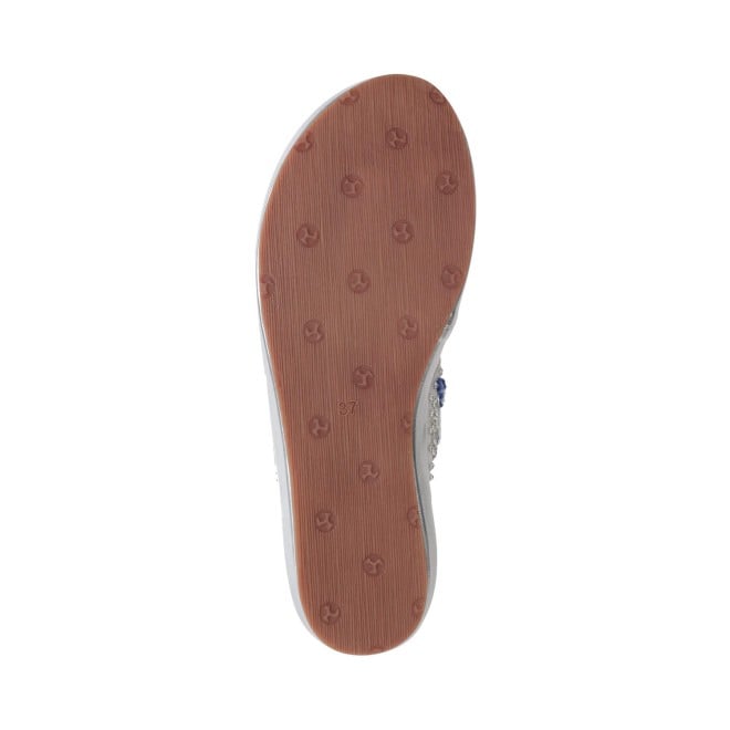 Mochi Women Silver Casual Slippers & Flip Flops (SKU: 44-135-27-38)