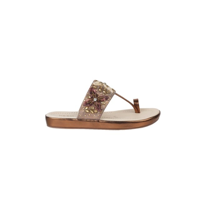 Mochi Women Antic-gold Casual Slippers & Flip Flops (SKU: 44-135-28-36)