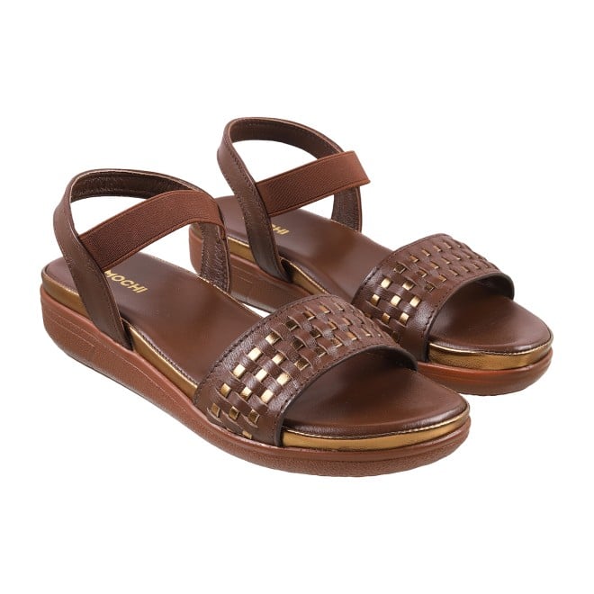 Mochi Women Brown Casual Sandals