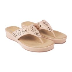 Women Beige Casual Slippers