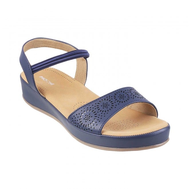 Mochi Blue Casual Sandals for Women