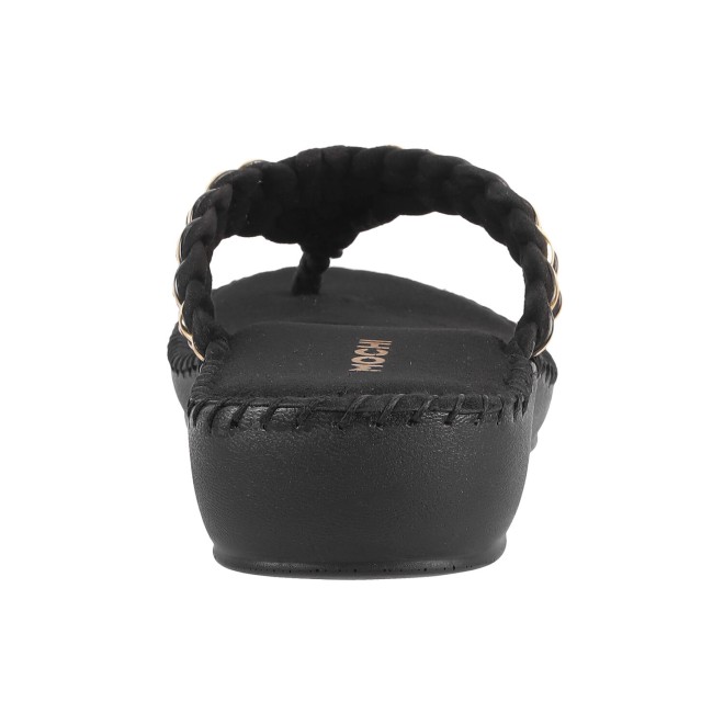 Mochi Women Black Casual Slip-Ons (SKU: 44-151-11-37)