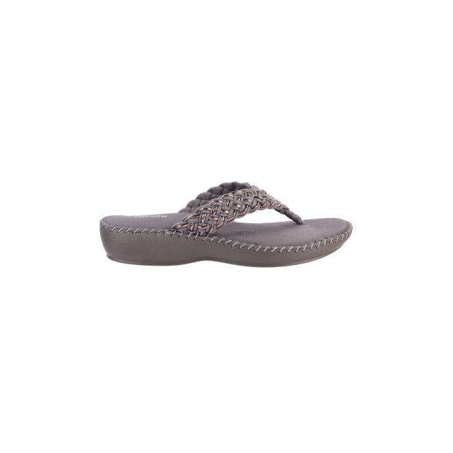 Mochi Women Grey Casual Slip-Ons (SKU: 44-151-14-36)