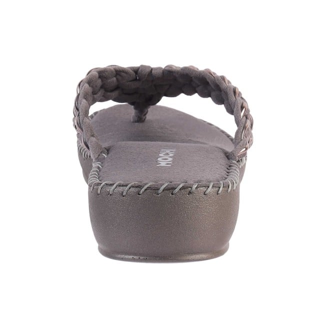 Mochi Women Grey Casual Slip-Ons (SKU: 44-151-14-41)