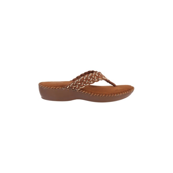 Mochi Women Tan Casual Slip-Ons (SKU: 44-151-23-41)