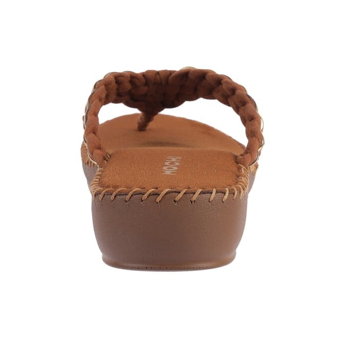 Mochi Women Tan Casual Slip-Ons (SKU: 44-151-23-41)