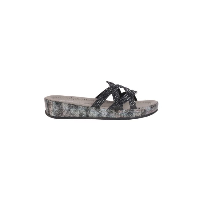 Mochi Women Black Party Sandals (SKU: 44-161-11-37)
