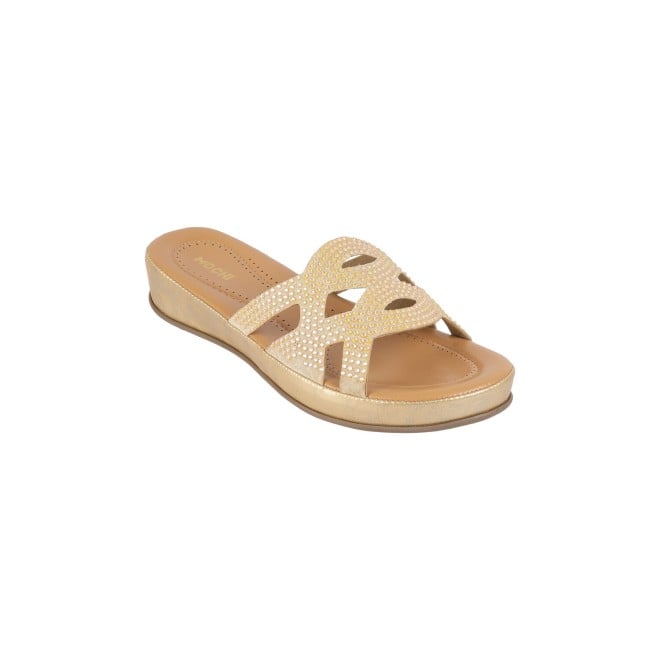 Mochi Women Gold Party Sandals (SKU: 44-161-15-39)