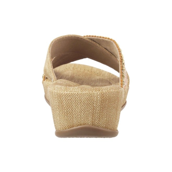 Mochi Women Beige Casual Slippers (SKU: 44-164-20-36)