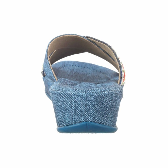 Mochi Women Blue Casual Slippers (SKU: 44-164-45-38)