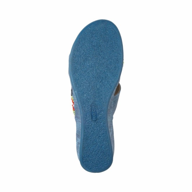 Mochi Women Blue Casual Slippers (SKU: 44-164-45-38)