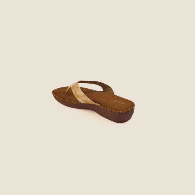 Mochi Women Antique-Gold Casual Slippers (SKU: 44-1675-28-36)