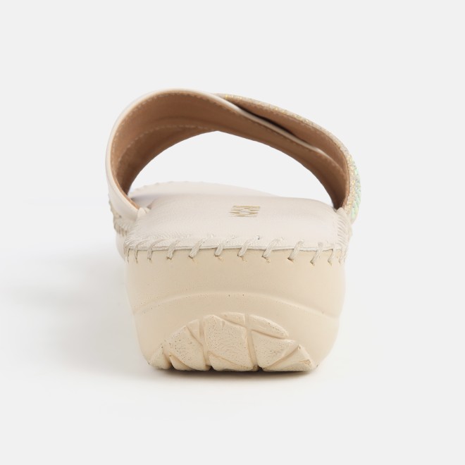 Mochi Women Beige Casual Slip Ons (SKU: 44-168-20-36)