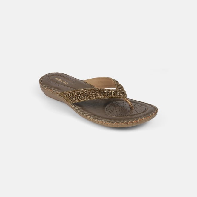 Mochi Women Antic-gold Casual Slippers (SKU: 44-169-28-36)