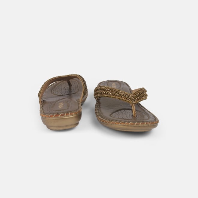 Mochi Women Antic-gold Casual Slippers (SKU: 44-169-28-36)