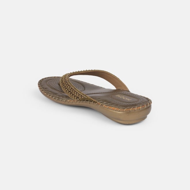 Mochi Women Antic-gold Casual Slippers (SKU: 44-169-28-36)
