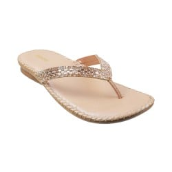 Women Rose-Gold Casual Slippers