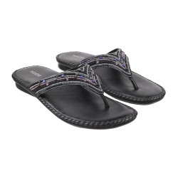 Women Black Casual Slippers