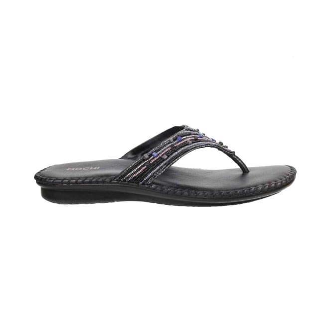 Mochi Women Black Casual Slippers (SKU: 44-1724-11-36)