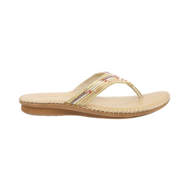 Mochi Women Beige Casual Slippers (SKU: 44-1724-20-36)