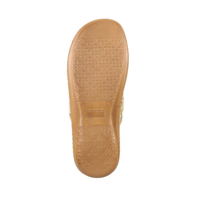 Mochi Women Beige Casual Slippers (SKU: 44-1724-20-36)