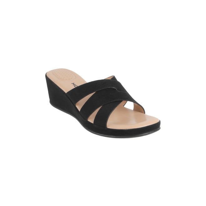 Mochi Women Black Casual Mules (SKU: 44-181-11-36)