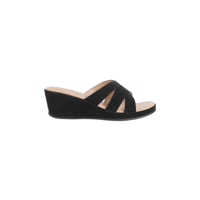 Mochi Women Black Casual Mules (SKU: 44-181-11-36)